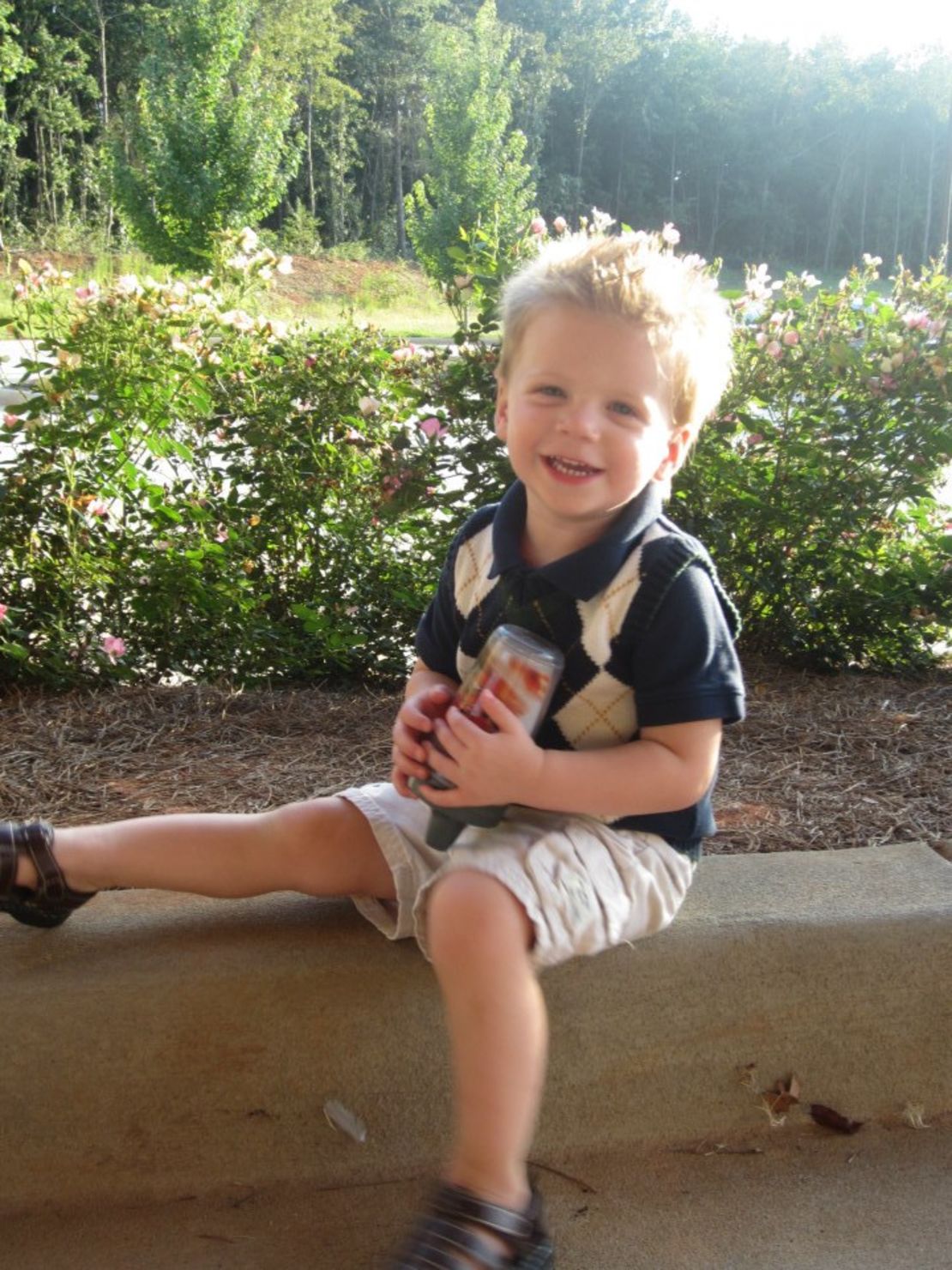Halstead uses her Facebook page to share photos of Tripp before and after the accident.
