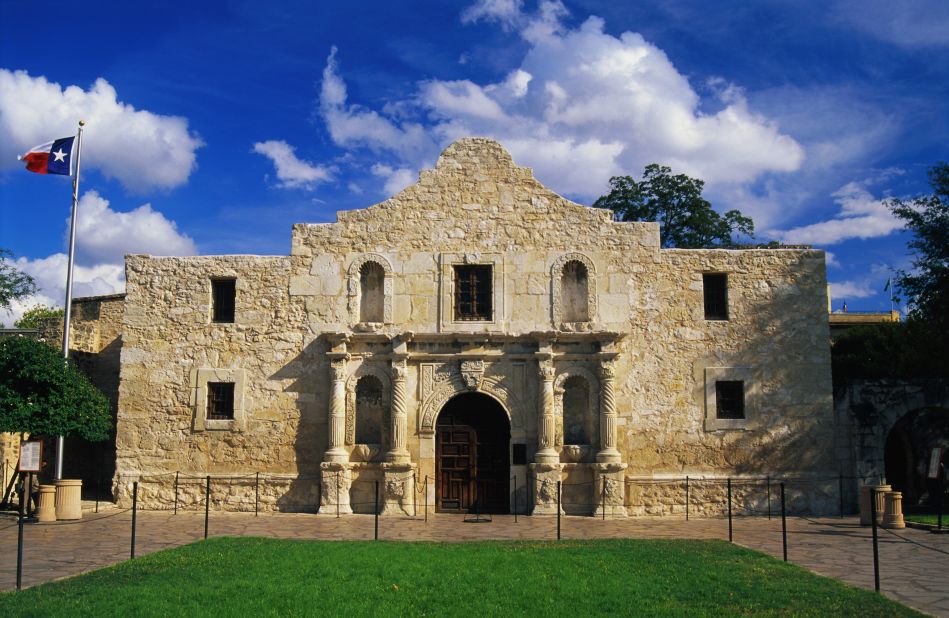 The Alamo chapel in San Antonio is an official Texas State Shrine -- and the state's most popular site with more than 2.5 million annual visitors.