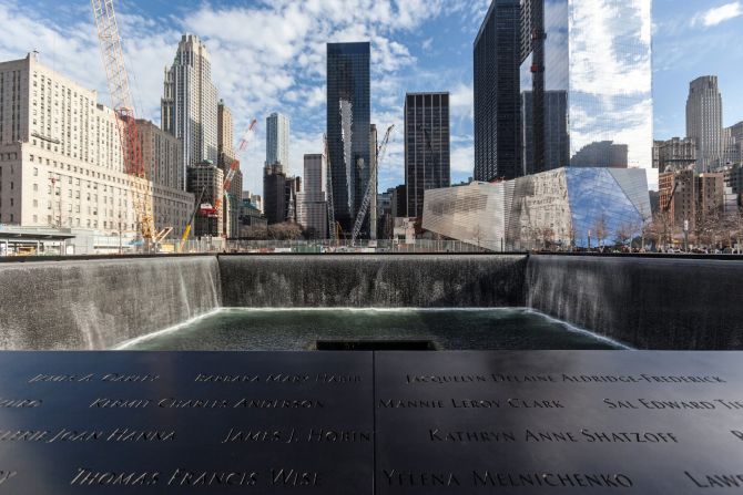 Pay your respects at twin reflecting pools that occupy the footprint of the former World Trade Center towers in New York City. 