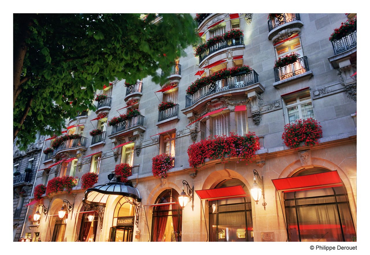 The Hotel Plaza Athenee in Paris became a place to see and be seen shortly after opening on April 20, 1913.