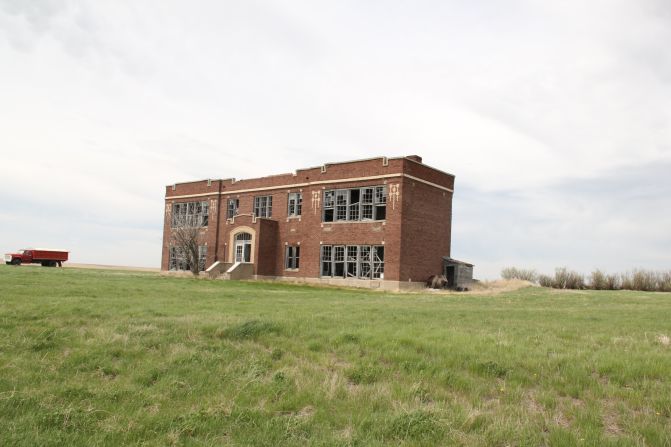 Montana's historic schoolhouses are at risk as the state's population shifts to the urban centers. The Glentana School in Valley County is shown here. 