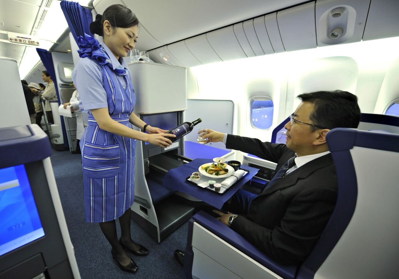 <strong>All Nippon Airways (ANA): </strong>Drink up quick: ANA was named the world's second most punctual global mainline airline by Cirium. 