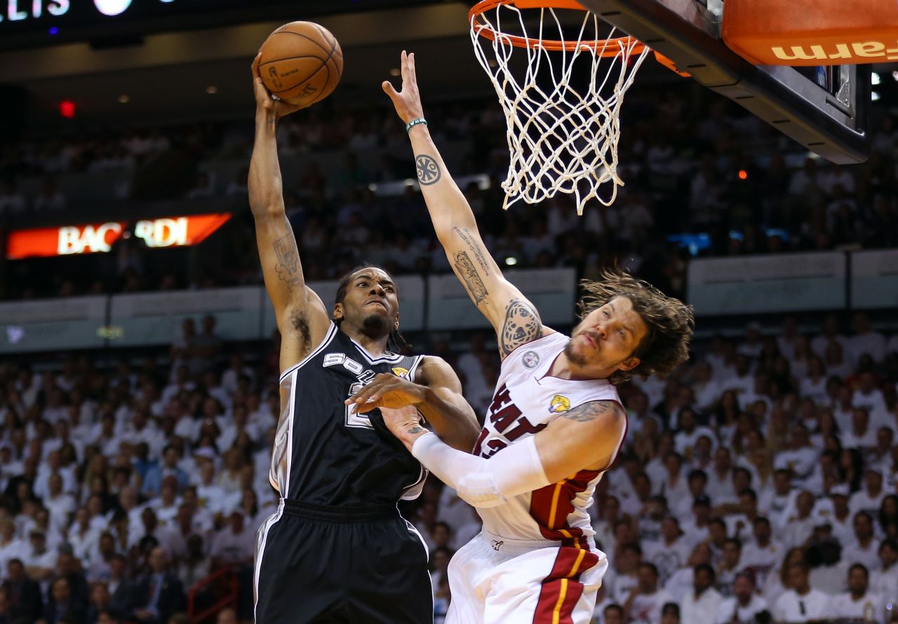 Leonard was named MVP of the 2014 finals for the San Antonio Spurs when he was tasked with guarding LeBron James, while averaging 17.8 points on 11-19 3-point shooting. Still only 24,  Leonard will anchor the Spurs long after the "Big Three" of Tim Duncan, Tony Parker and Manu Ginobili have retired. 