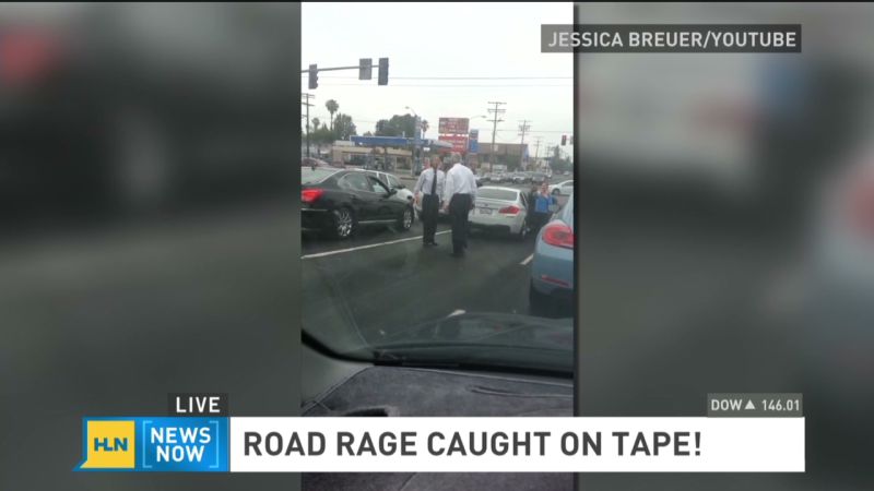 Men In Business Attire Get Into Road Rage Fight | CNN