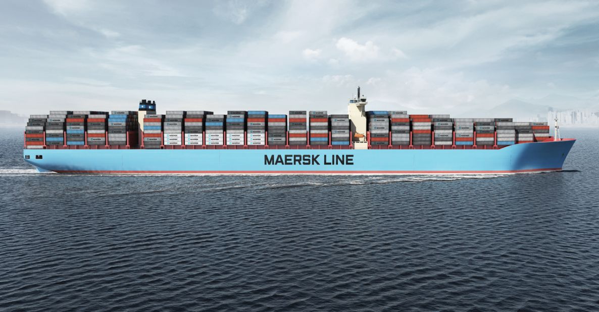 The Triple E Class vessel will become the world's largest operational ship when Danish shipping giant Maersk takes delivery of the vessel on July 2. The ship's first official voyage will commence on July 15, according to Maersk.