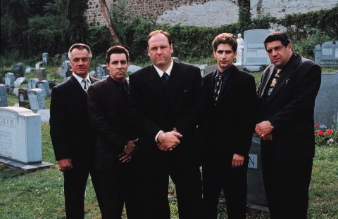 The cast of "The Sopranos," from left, Tony Sirico, Steve Van Zandt, James Gandolfini, Michael Imperioli and Vincent Pastore.