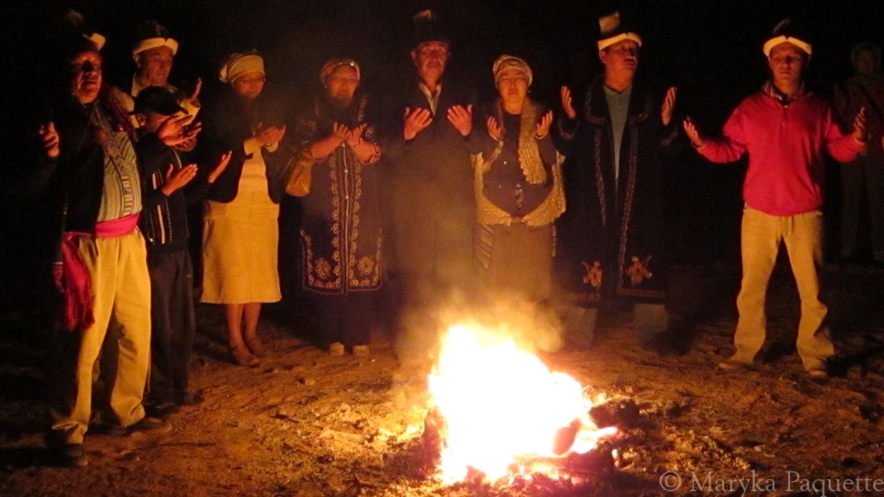 "The Uluu Ot, or Sacred Fire, has been remembered in Kyrgyz oral storytelling for 40,000 years. The Uluu Ot was rekindled in Kyrgyzstan on the summer solstice of 2010, attended by traditional cultural practitioners representing the Central Asian migration out of Africa," says iReporter Maryka Ives Paquette