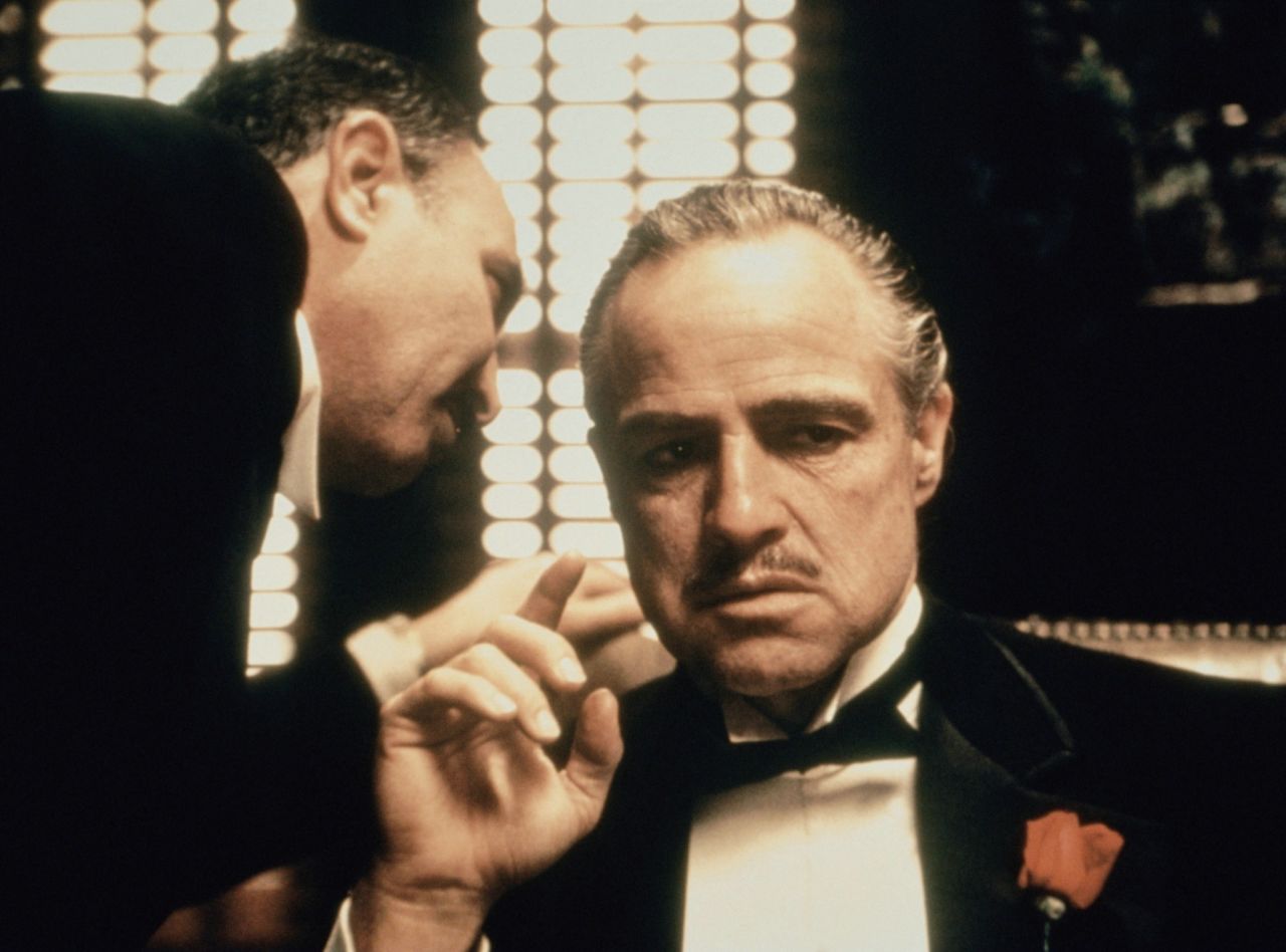 Brando as Vito Corleone in 'The Godfather' (1972).