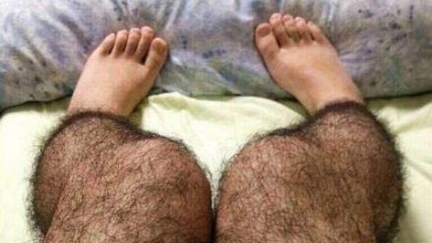 Real or fake? "Hairy leg" stockings appeared on China's Sina Weibo microblogging site as a suggested way to fend off perverts.