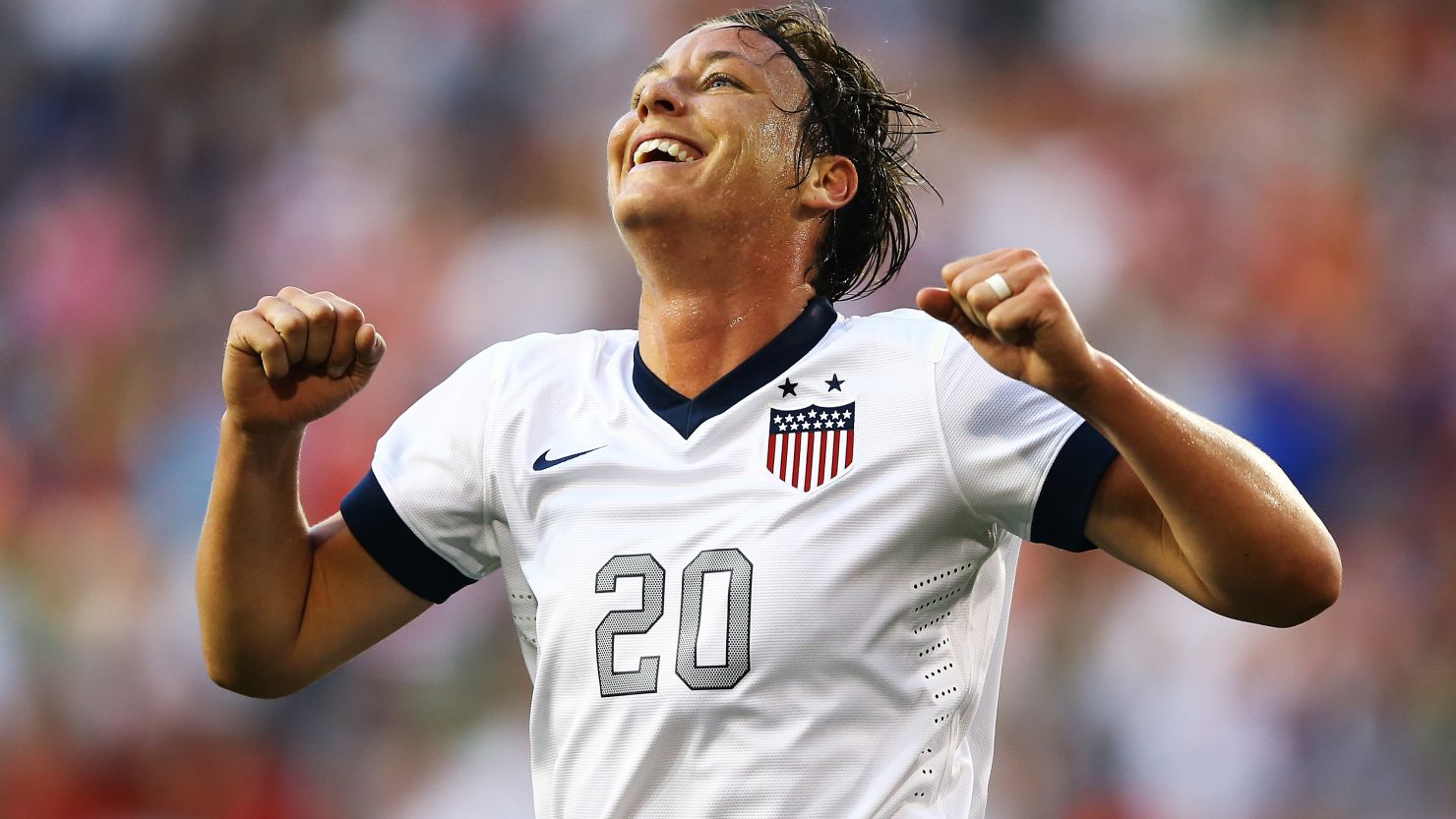 Striker Abby Wambach has scored 160 goals in 207 appearances for the United States.