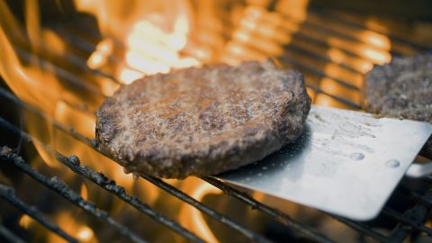 To ensure that your burger is safe to eat, stick a thermometer in it. 