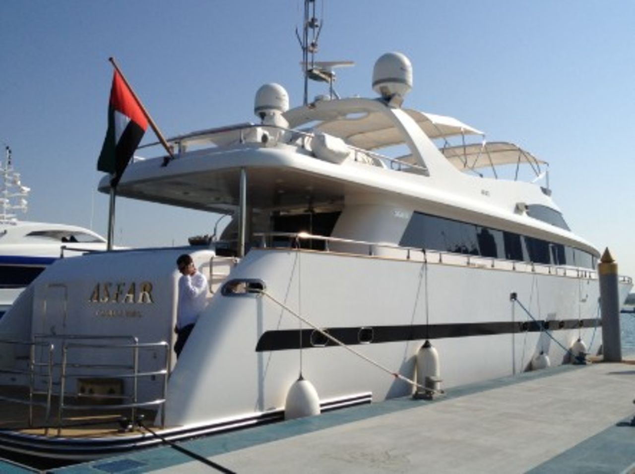 The superyacht Asfar, used by Beyonce. - (Belevari Marine)