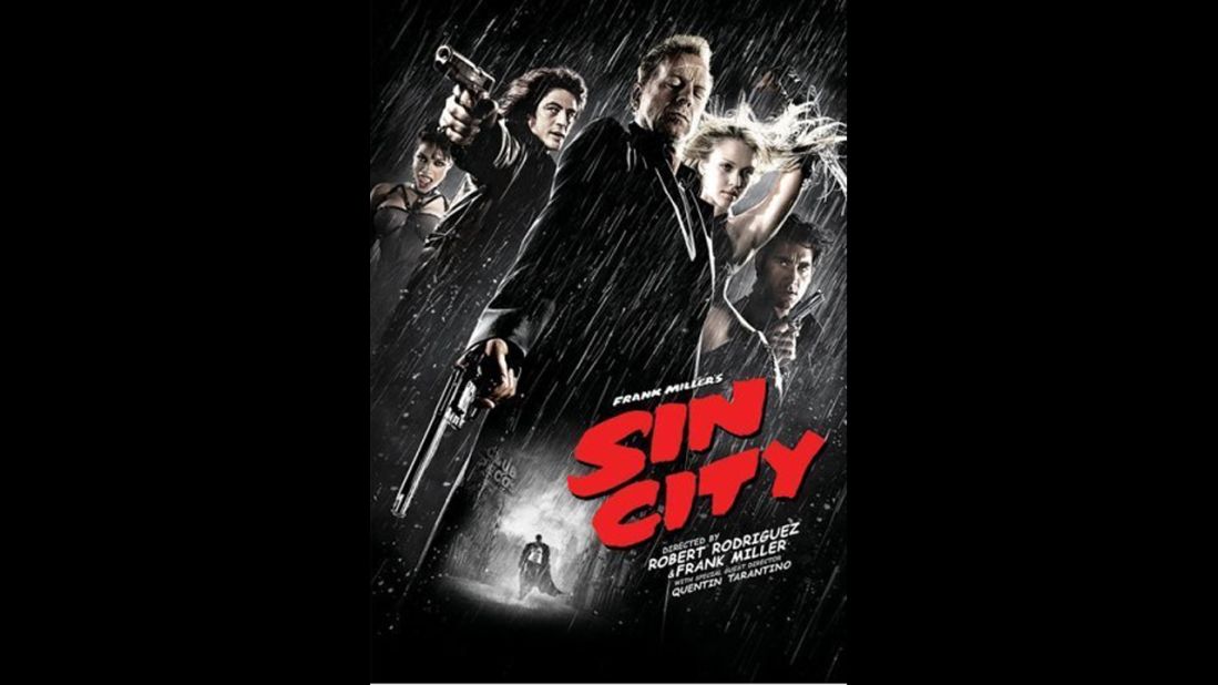Adapted from a comic book series, 2005's "Sin City" was dark and bloody as it followed the tale of four characters dealing with crime and corruption.