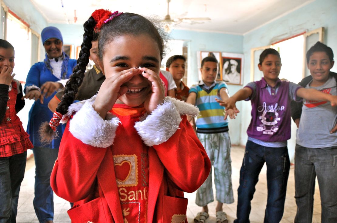 Students gather at the only youth center in one of Cairo's poorest neighborhoods.