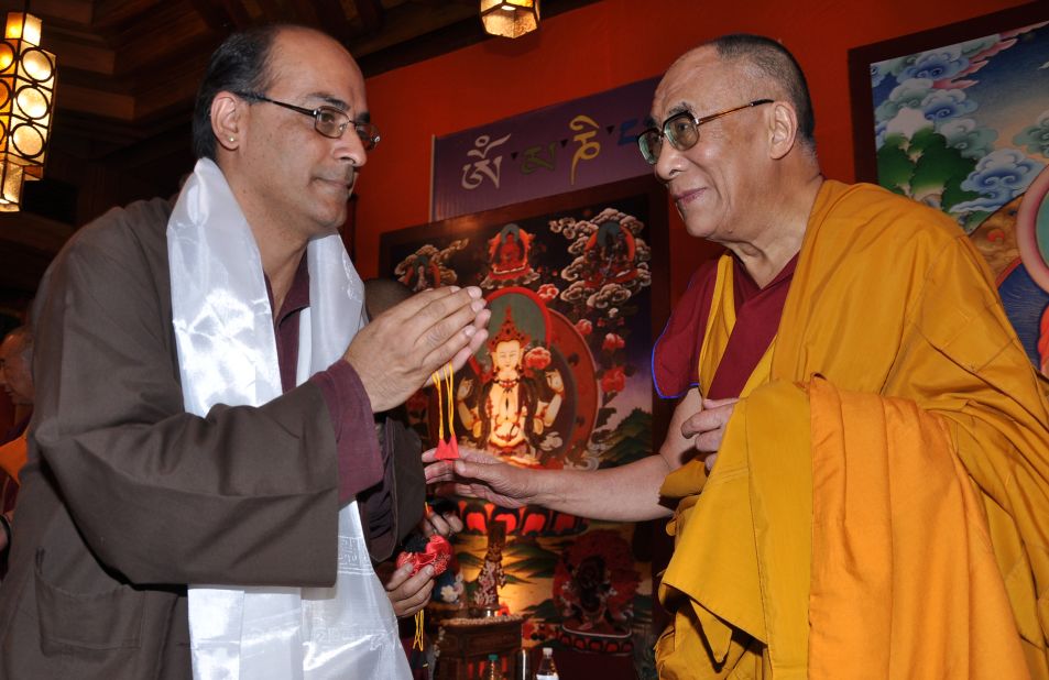 Eleven Directions' guide Shantum Seth with the Dalai Lama.