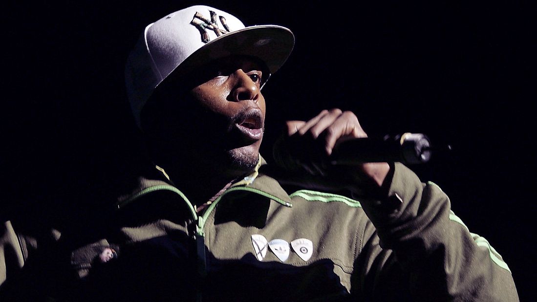Talib Kweli, 37, began rapping in the mid-1990s and quickly became known for his provocative lyrical content. Here, he performs in Universal City, California, in 2005.