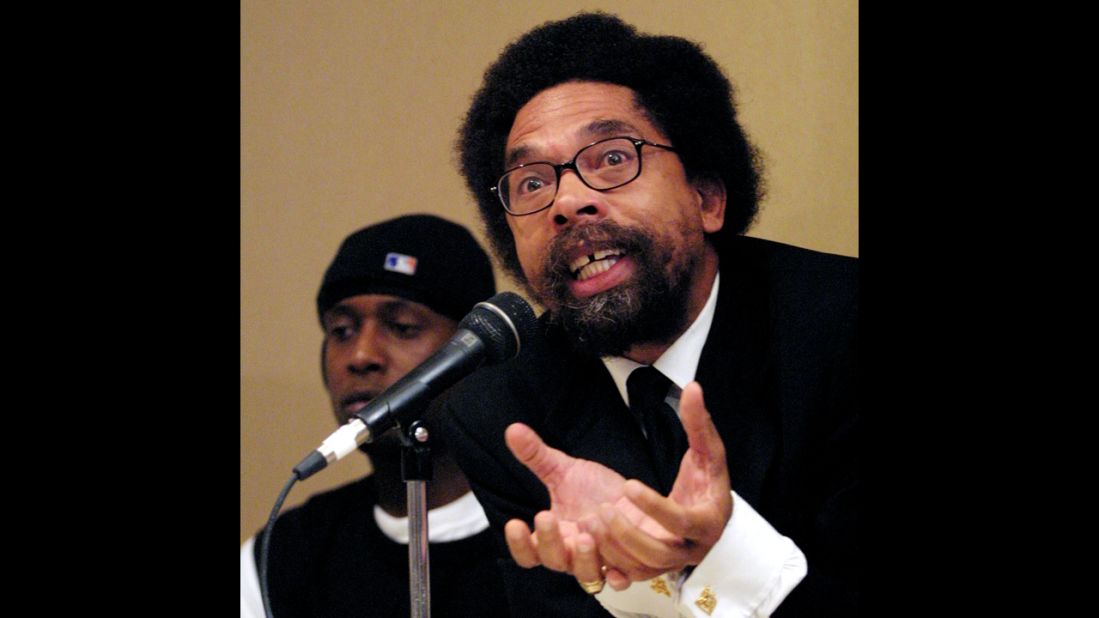 Pictured behind author Cornel West at the 2001 Taking Back Responsibility hip-hop summit, Kweli has always been known for the intelligence and thoughtfulness of his lyrics. With "Prisoner of Conscious," he'd like to be known for his music, too, he says.
