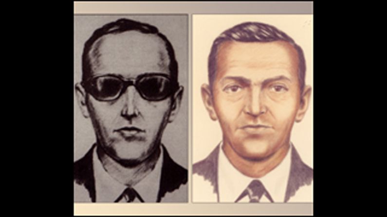 This FBI sketch shows one of America's most famous skyjackers, a man called "D.B. Cooper" who bailed out of a Boeing 727 in 1971 and vanished with $200,000 in ransom. He has never been caught. 