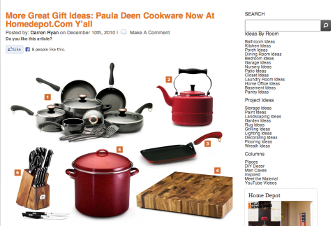 Home Depot and Target have both announced that they will <a href="http://money.cnn.com/2013/06/27/news/companies/paula-deen-home-depot-target-diabetes/index.html">stop carrying Paula Deen-branded</a> kitchen and cookware items and phase out existing inventory.