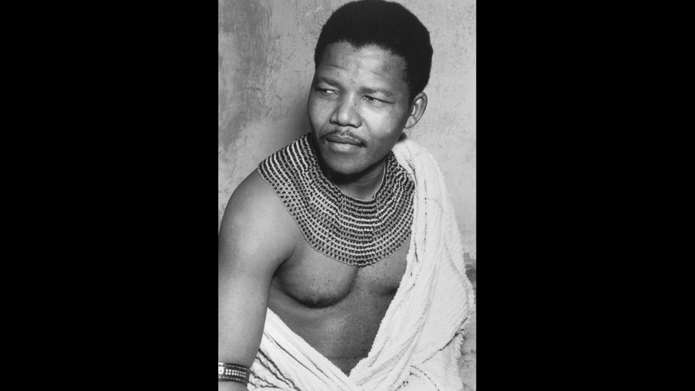 Mandela poses for a photo, circa 1950.