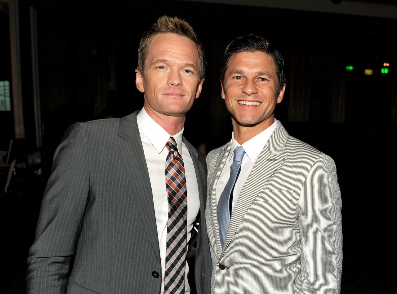 "How I Met Your Mother" star Neil Patrick Harris, left, and David Burtka married in Italy in September 2014. The couple, who are parents of twins Gideon Scott and Harper Grace, announced their engagement in 2011.