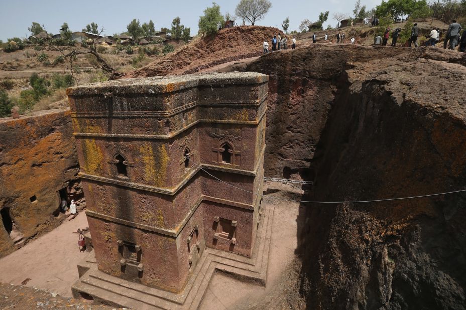 In the rugged mountains of northern Ethiopia, Lalibela is a religious center that's home to 11 famous rock-hewn churches.