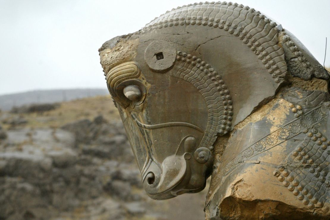 Sculpture in the ancient Persian city of Persepolis. 