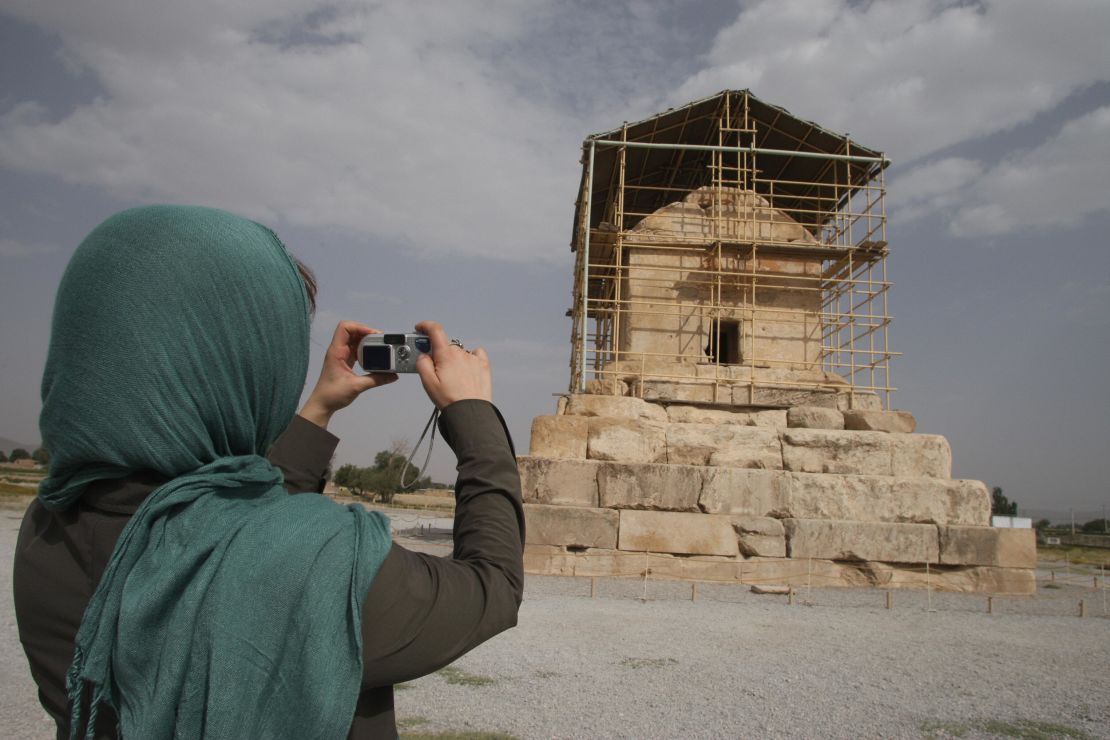 Limestone tomb of ancient Persia's King Cyrus the Great, near the modern city of Shiraz.