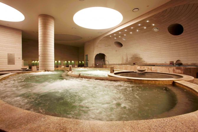 Baths are single-sex only, with a separate rooms for "seshin," the Korean method of scrubbing the body all over with sandpaper-like loofahs. 