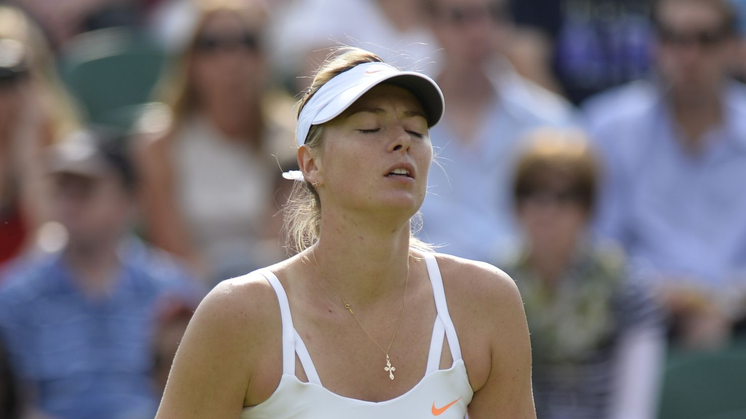 Sharapova suffered a shock second round defeat at Wimbledon before injury ended her season.