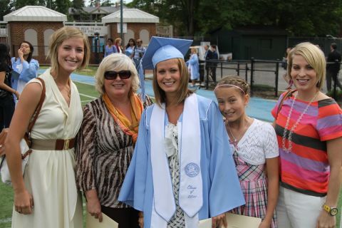 At her daughters' college graduation in 2011, Colleen realized she was tired of being ashamed. She decided then and there to make a change. From left, Chloe, Colleen, Candace, Celeste and Miriam. 