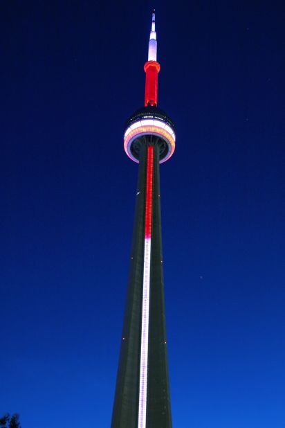 The CN Tower was built to withstand an earthquake of 8.5 on the Richter scale.<br />It was the world's tallest building when it was completed in 1976 and designed to withstand winds of up to 418 kph (260 mph). But strong winds and earthquakes are not the only factors the building has to contend with -- on average, lightning strikes the tower 75 times every year. Long copper strips, which run down the side of the building and are attached to grounding rods buried below ground, protect the structure from damage. <strong>Completion date:</strong> October 1, 1976.