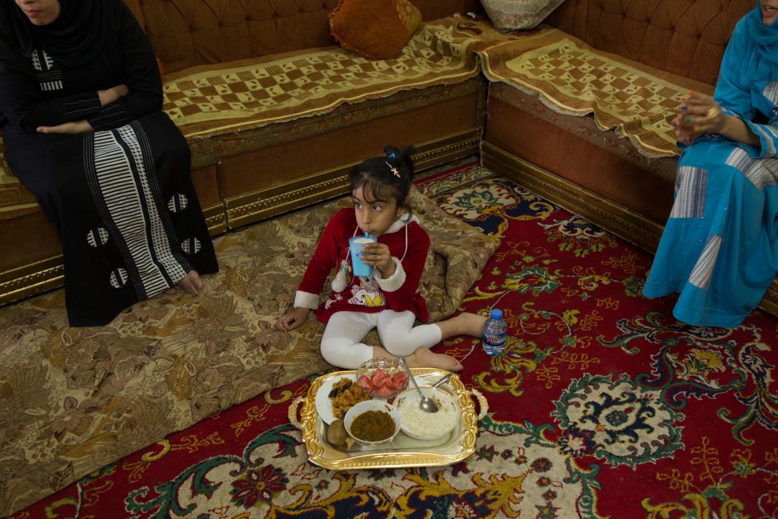 Noor doesn't like to eat a lot because of her intestinal problems common for spina bifida patients.