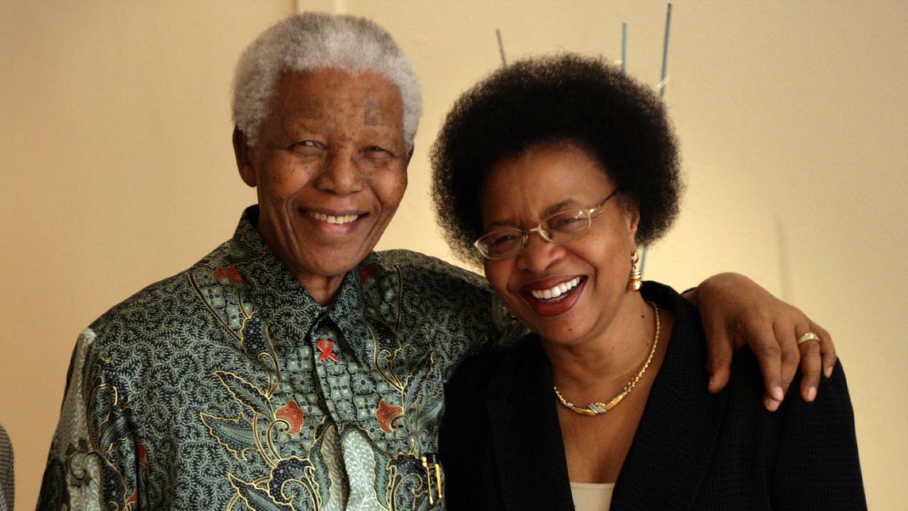 Not only is Nelson Mandela the former president of South Africa and a Nobel Peace Prize winner, but he is also a father, grandfather and even great-grandfather of a huge family.  Mandela has been married three times and has fathered six children. Here he poses with his wife of 15 years, Graca Machel.  