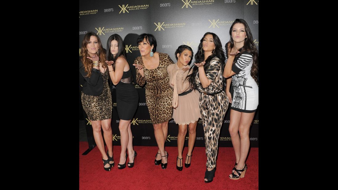 Khloe Kardashian Odom, Kylie Jenner, Kris Jenner, Kourtney Kardashian, Kim Kardashian and Kendall Jenner pose on the red carpet in 2011. The matriarch of the "Keeping Up with the Kardashians" clan manages the careers of her six children (her son, Rob Kardashian, is not pictured) and her "momagerial ways" are often a point of contention in their reality show.