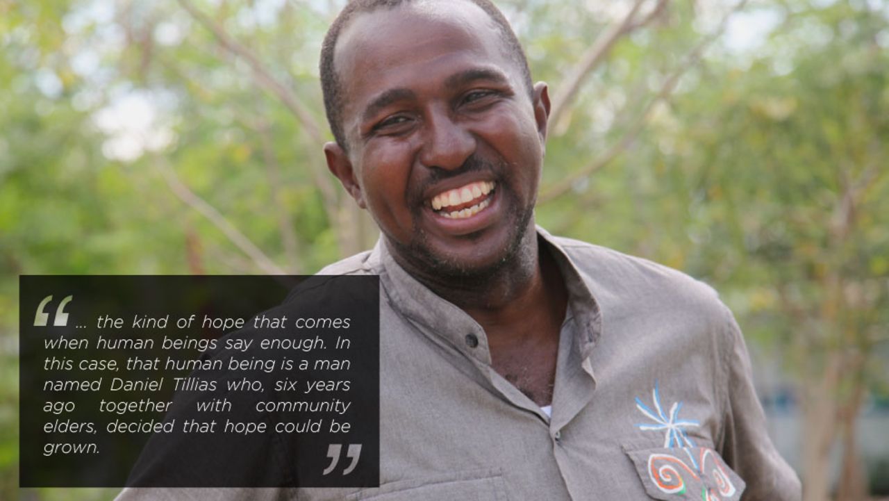 Tillias, who grew up in Cite Soleil, escaped the slums and went abroad to university, but has returned to Cite Soleil to help bring hope to his community.