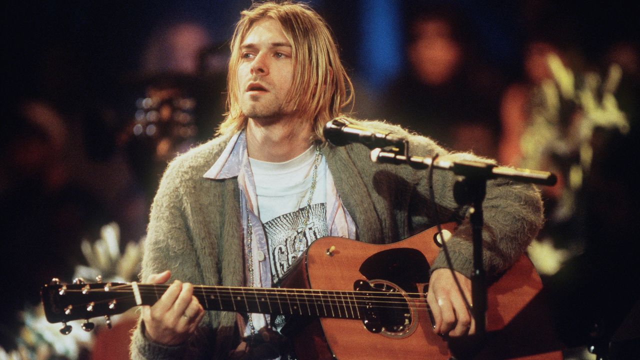 Kurt Cobain during the taping of Nirvana's 1993 performance on "MTV Unplugged."