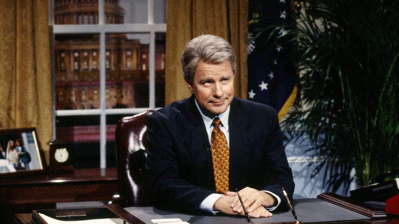 Phil Hartman rose to fame for his impersonations including President Bill Clinton on "Saturday Night Live," but he was starring on the sitcom "NewsRadio" when he was shot to death by his wife in 1998. Actor Jon Lovitz replaced him.