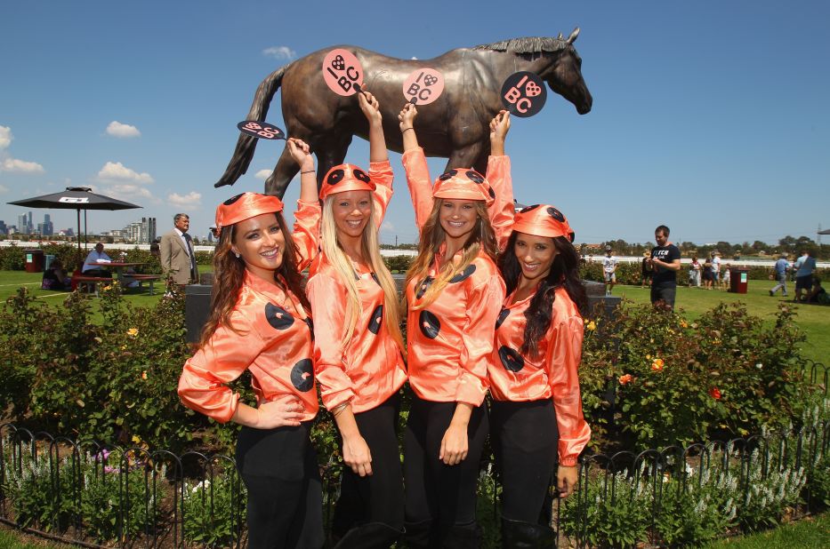 Unless of course, you're competing against Australian wonder mare Black Caviar. The female thoroughbred (immortalized in a statue, pictured) retired last year after 25 consecutive wins. 
