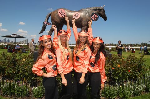 Unless of course, you're competing against Australian wonder mare Black Caviar. The female thoroughbred (immortalized in a statue, pictured) retired last year after 25 consecutive wins. 