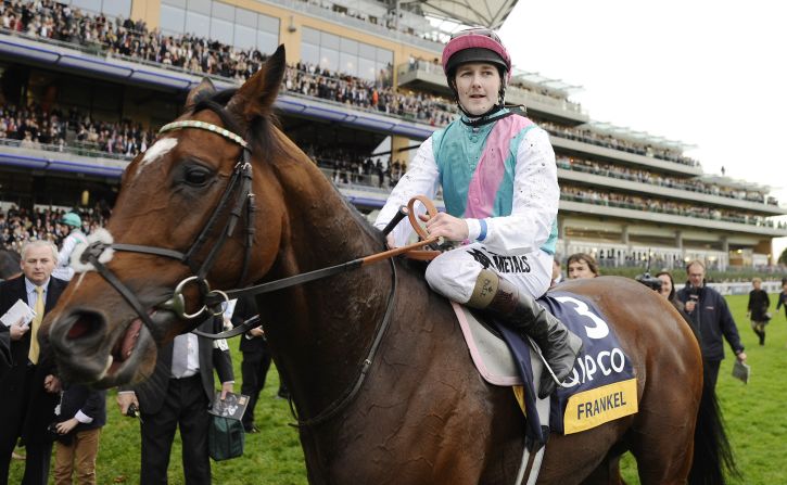 The high number of male race horses may also be down to their profitability as breeding studs. Undefeated colt Frankel (pictured), who retired last year after a 14-win career, is expected to earn $150,000 per offspring.