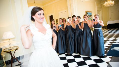 "I try to have fun with the camera phones everywhere," wedding photographer Angela Garbot said.