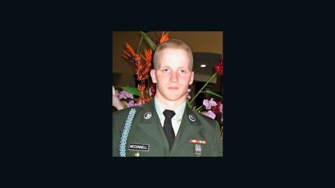 Derek McConnell was "so excited" to get a service dog, Karen Shirk said, but he died in March.