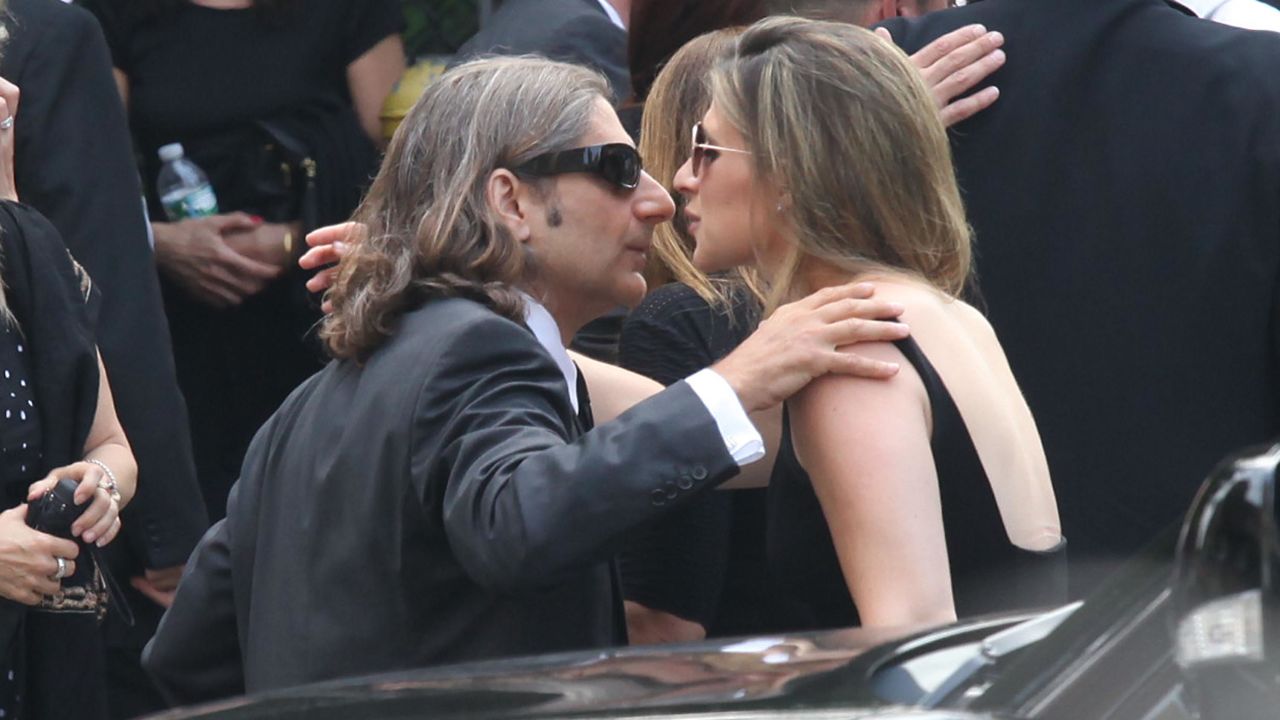 Actor Michael Imperioli attends the funeral.