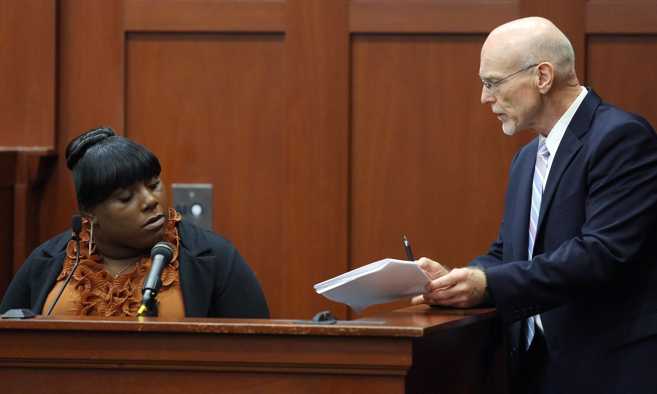 <a href="http://www.cnn.com/2013/06/27/opinion/zimmerman-jeantel/index.html">Rachel Jeantel</a>, a friend of Martin's, is questioned by defense attorney Don West on June 27. She appeared to get frustrated several times during the cross-examination, including one time when West suggested they could break until the morning so she'd have more time to review the deposition transcript.
