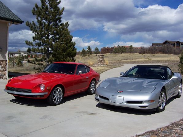 <a href="http://ireport.cnn.com/docs/DOC-995259">Matthew Colver</a> and his wife purchased a 2002 Corvette Convertible after their kids moved out of the house. It's shown here sitting next to Colver's 1973 Datsun 240Z. If he could say anything to his Corvette for its 60th anniversary it would be, "Thanks for the joy you've given us." 