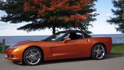 Andrea Interlicchia drives her 2008 Corvette Convertible in atomic orange with the top down from spring to fall. For the Corvette's 60th anniversary she says, "Thanks for getting me from point A to point B in style." 