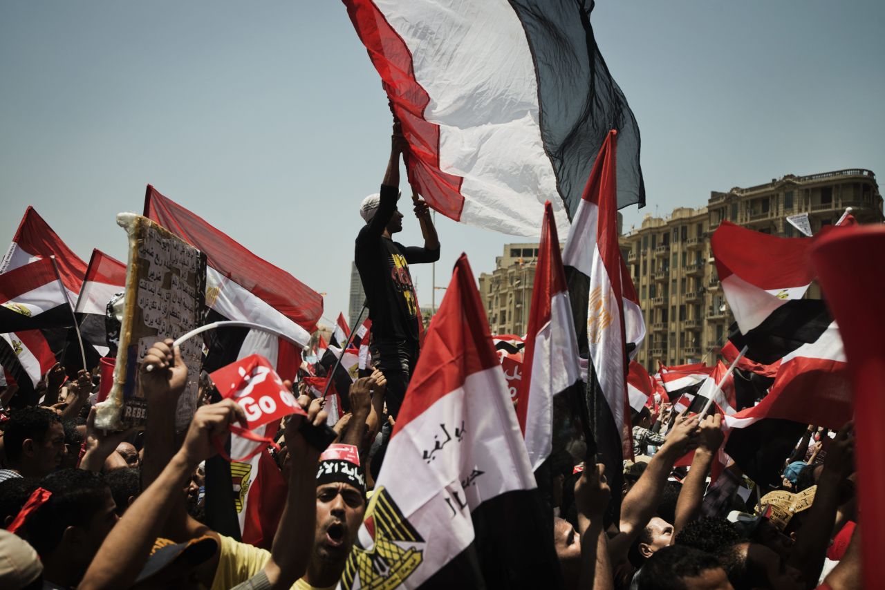 The demonstrators say they collected 17 million signatures -- roughly 4 million more than what won Morsy the presidency -- and all of them call for Morsy to go.
