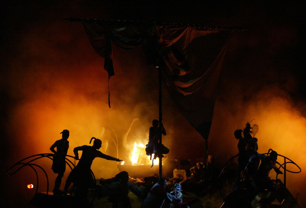 The part of the show known as the Storm is performed in February 2005.