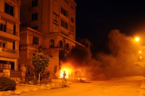 Protesters stormed the main headquarters of the Muslim Brotherhood in Cairo, the party that Morsy led before his election, and set it on fire on June 30. 